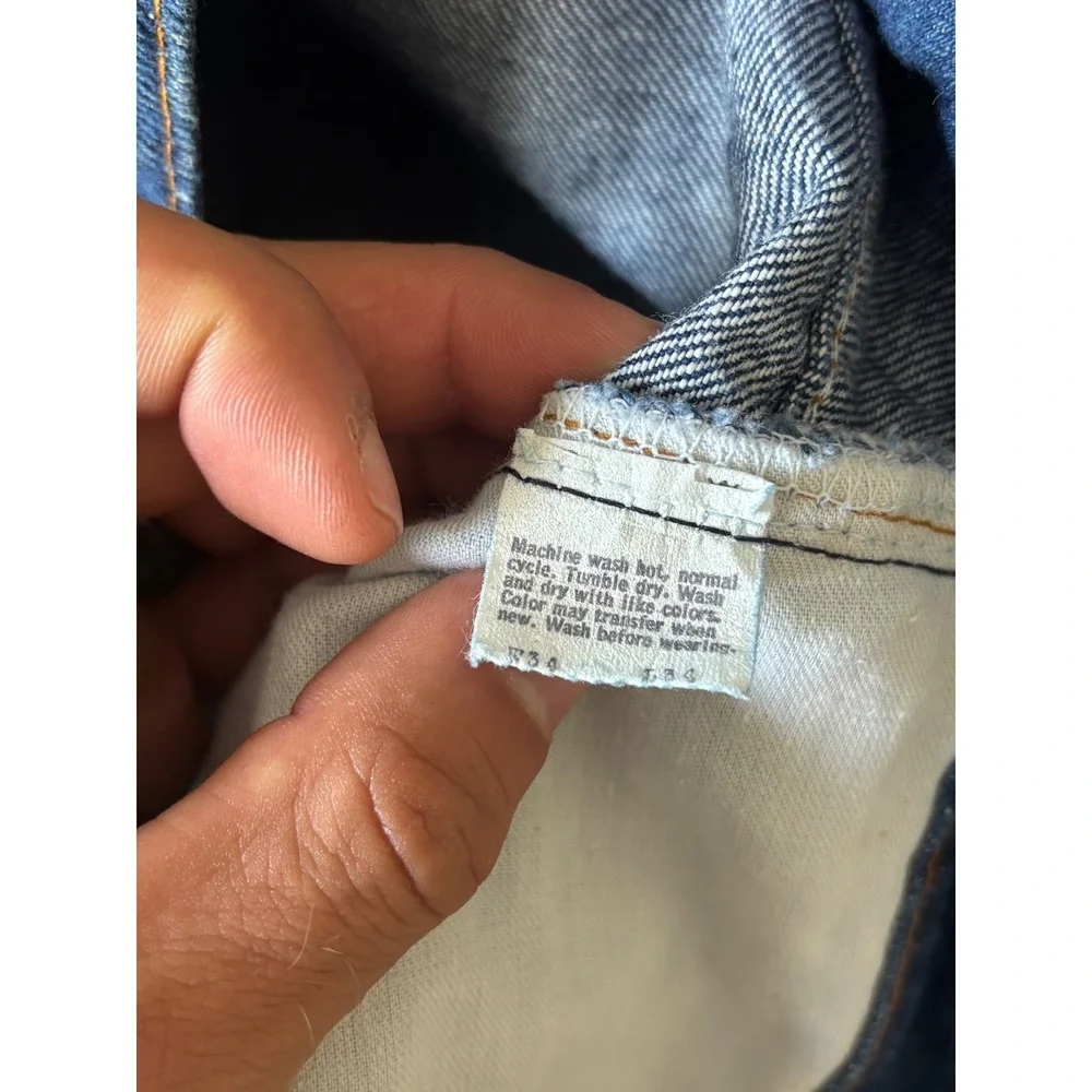 Vintage Levi's 505-0216 Jeans Mens 32x29 USA Dark Wash Straight Leg 80s